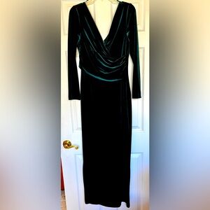Eliza J Green Velvet Dress